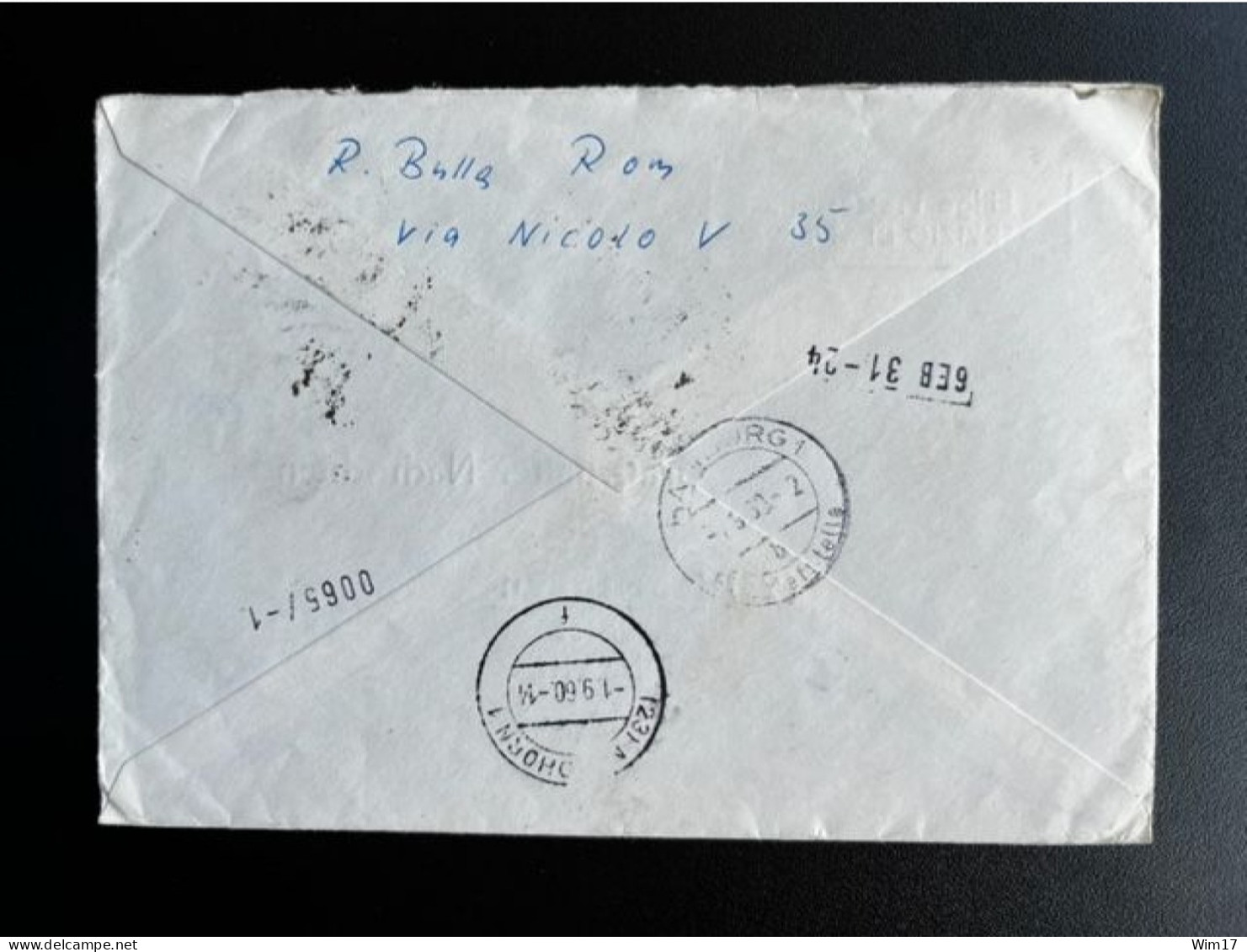 ITALY ITALIA 1960 EXPRESS LETTER ROME ROMA TO NORDHORN 30-08-1960 ITALIE ESPRESSO - Covers & Documents