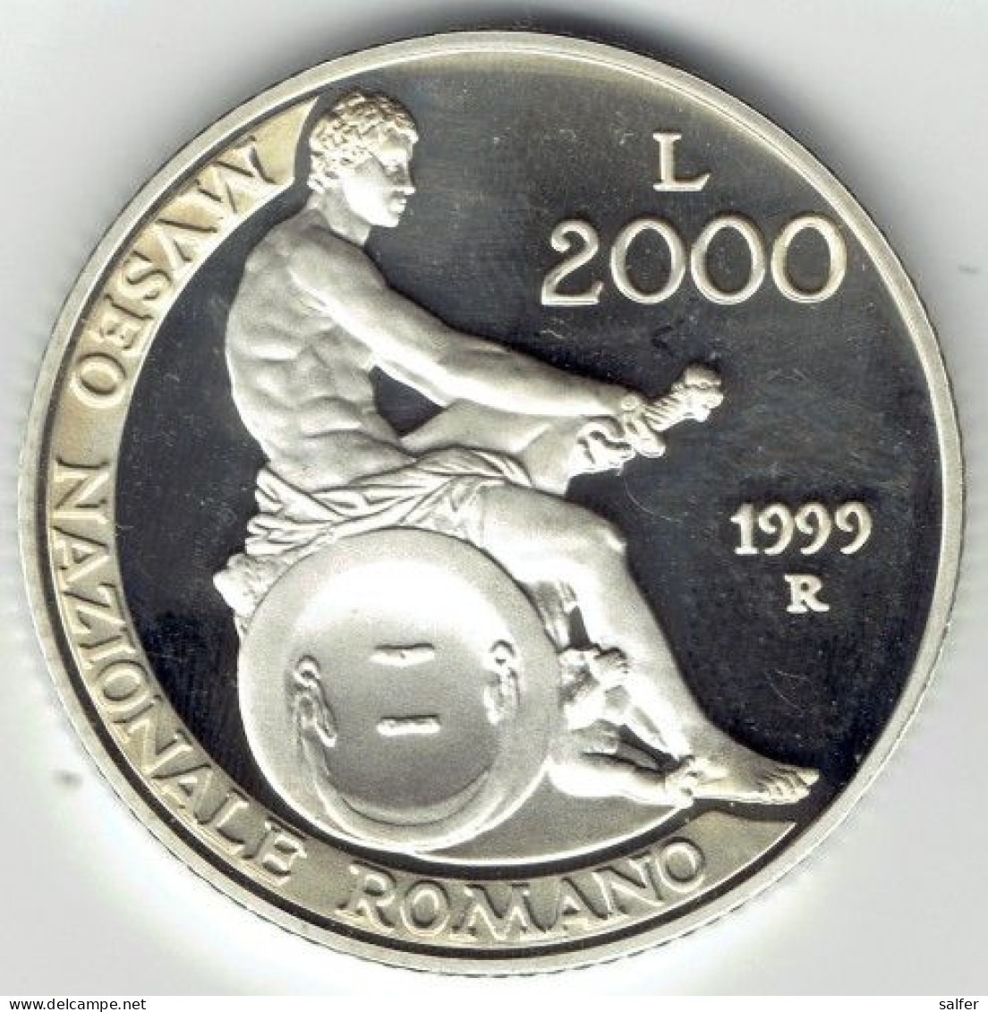 REPUBBLICA  1999  MUSEO NAZIONALE ROMANO  Lire 2000 AG - Gedenkmünzen