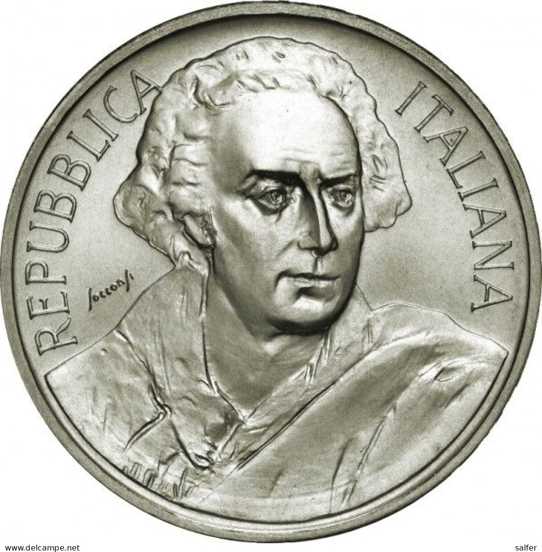 REPUBBLICA  1999  VITTORIO ALFIERI  Lire 1000 AG - Gedenkmünzen