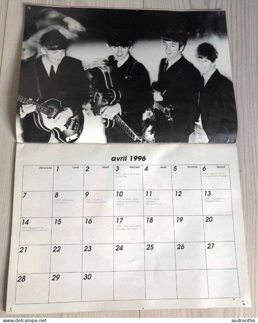 Calendrier promo canal+ 1996 THE BEATLES - Rock-folk