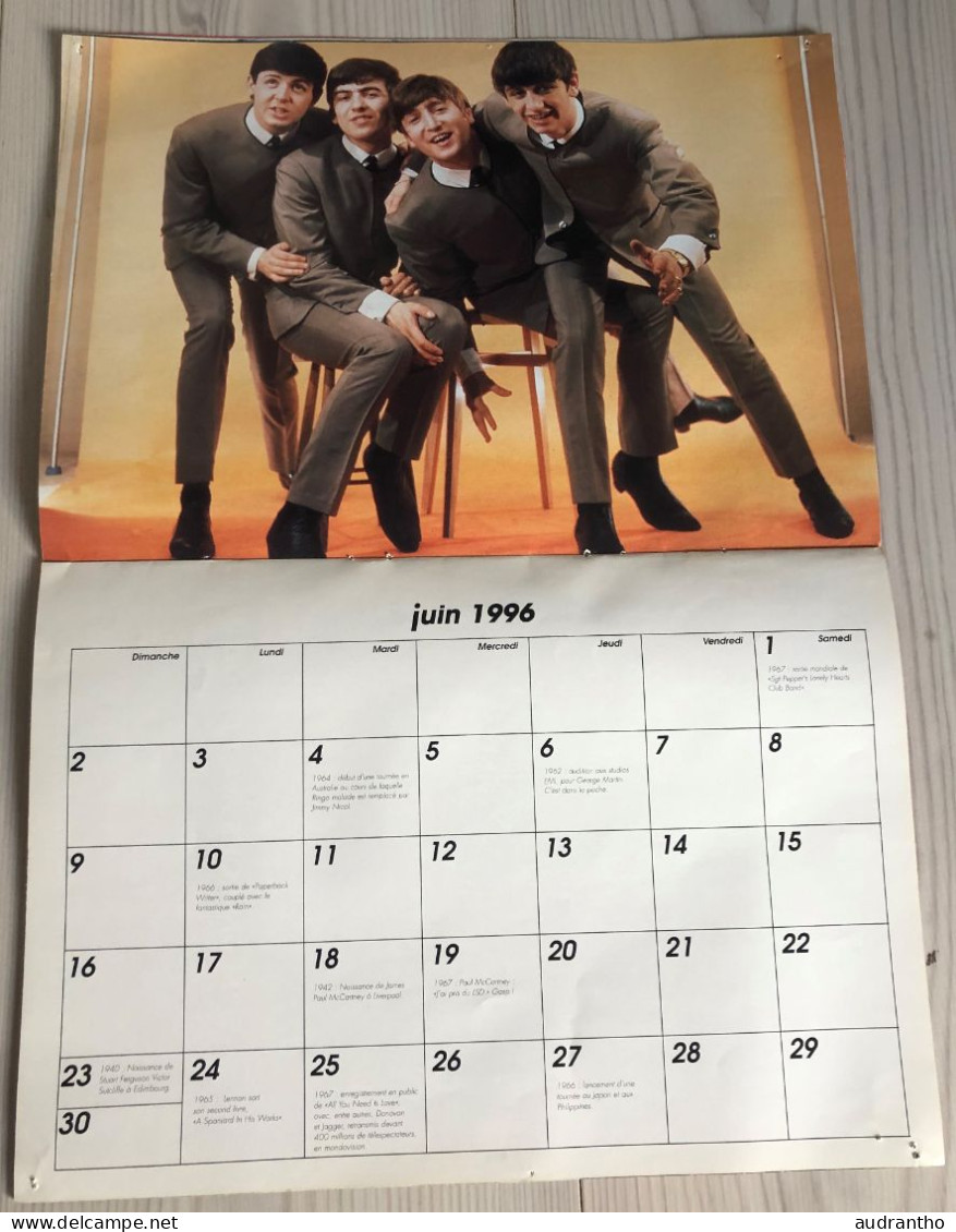 Calendrier promo canal+ 1996 THE BEATLES - Rock-folk