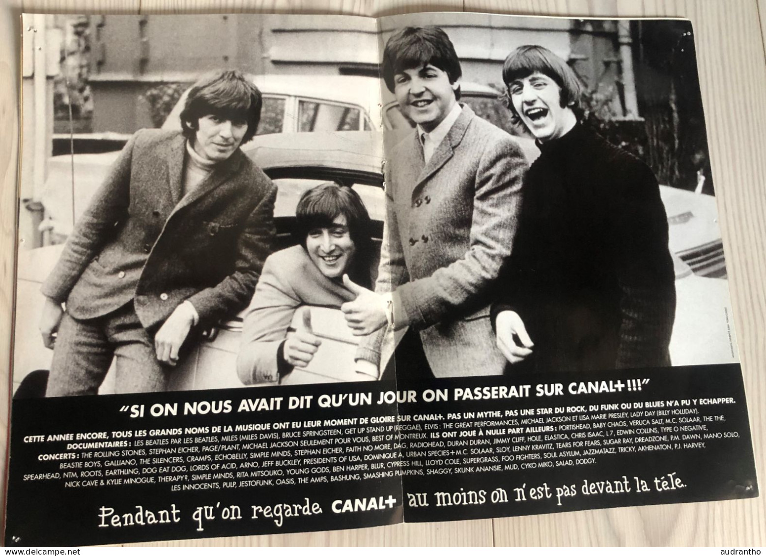 Calendrier promo canal+ 1996 THE BEATLES - Rock-folk