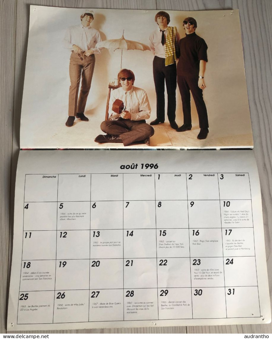 Calendrier promo canal+ 1996 THE BEATLES - Rock-folk