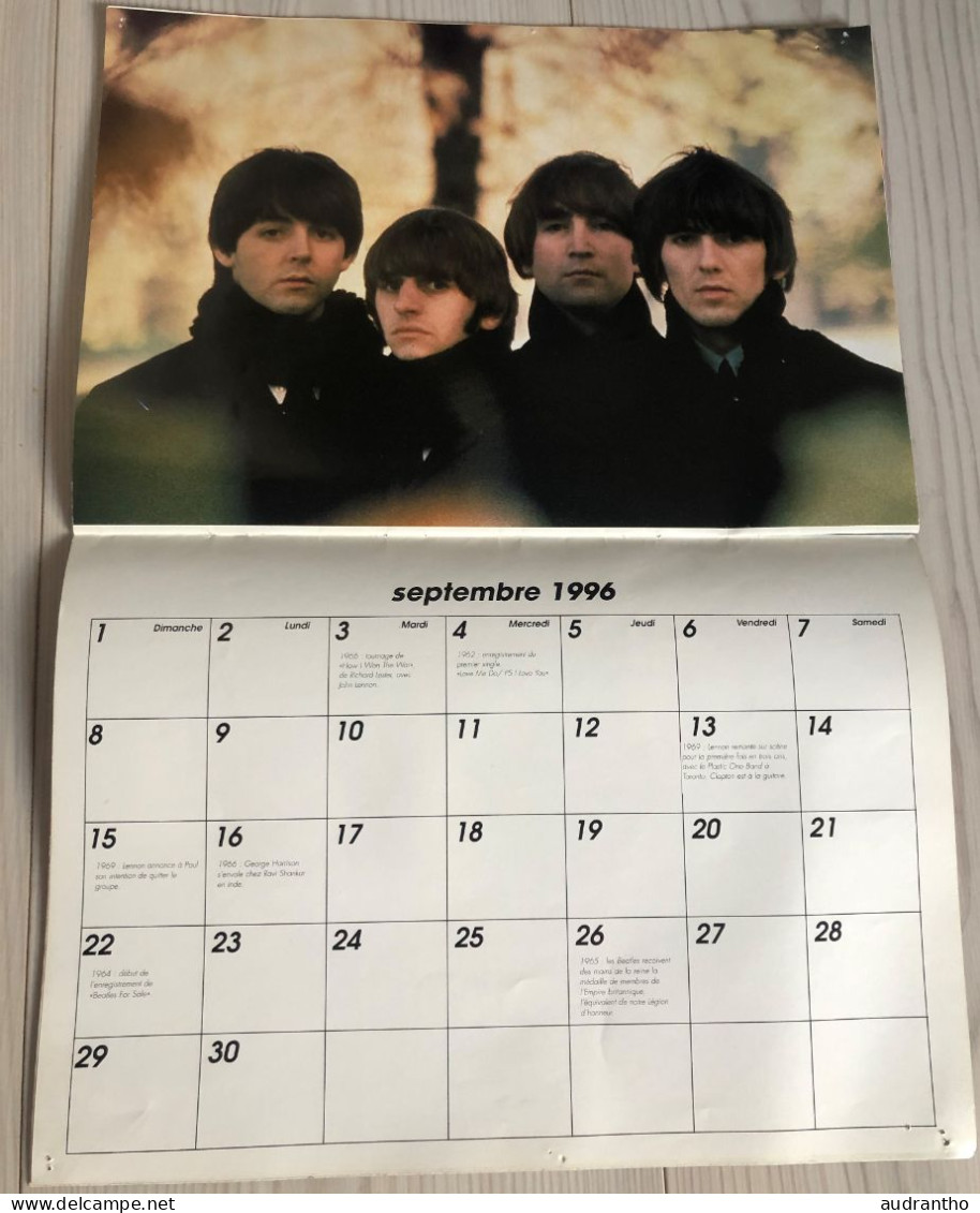 Calendrier promo canal+ 1996 THE BEATLES - Rock-folk