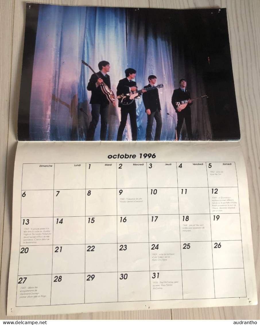 Calendrier promo canal+ 1996 THE BEATLES - Rock-folk