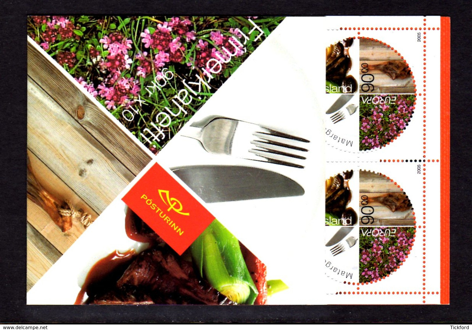 ISLANDE 2005 - Carnet Yvert C1031 - Booklet - Facit H80 - NEUF** MNH - Europa, La Gastronomie - Markenheftchen