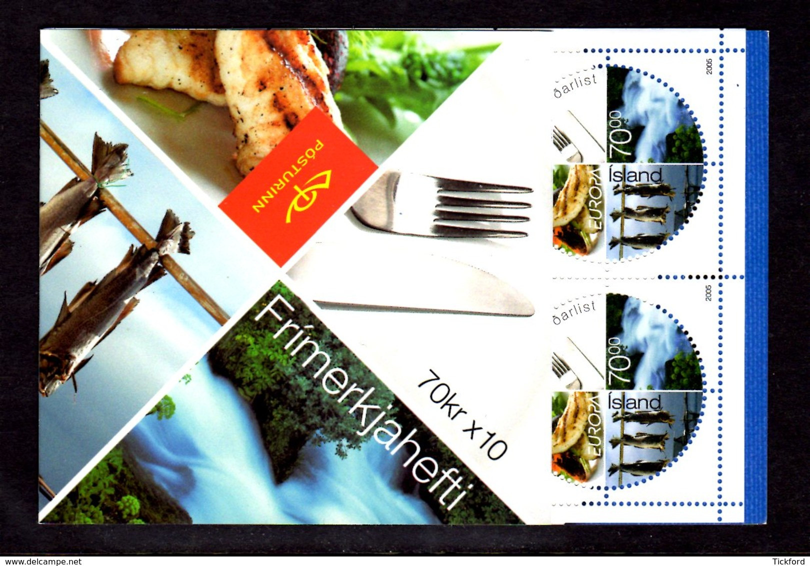 ISLANDE 2005 - Carnet Yvert C1030 - Booklet -Facit H79 - NEUF** MNH - Europa, La Gastronomie - Carnets