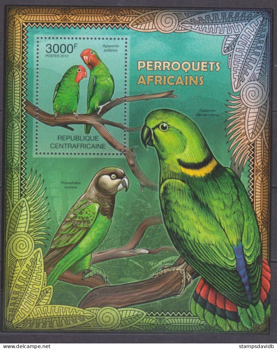 2012 Central African Republic 3671/B949 Birds 14,00 € - Piciformes (pájaros Carpinteros)
