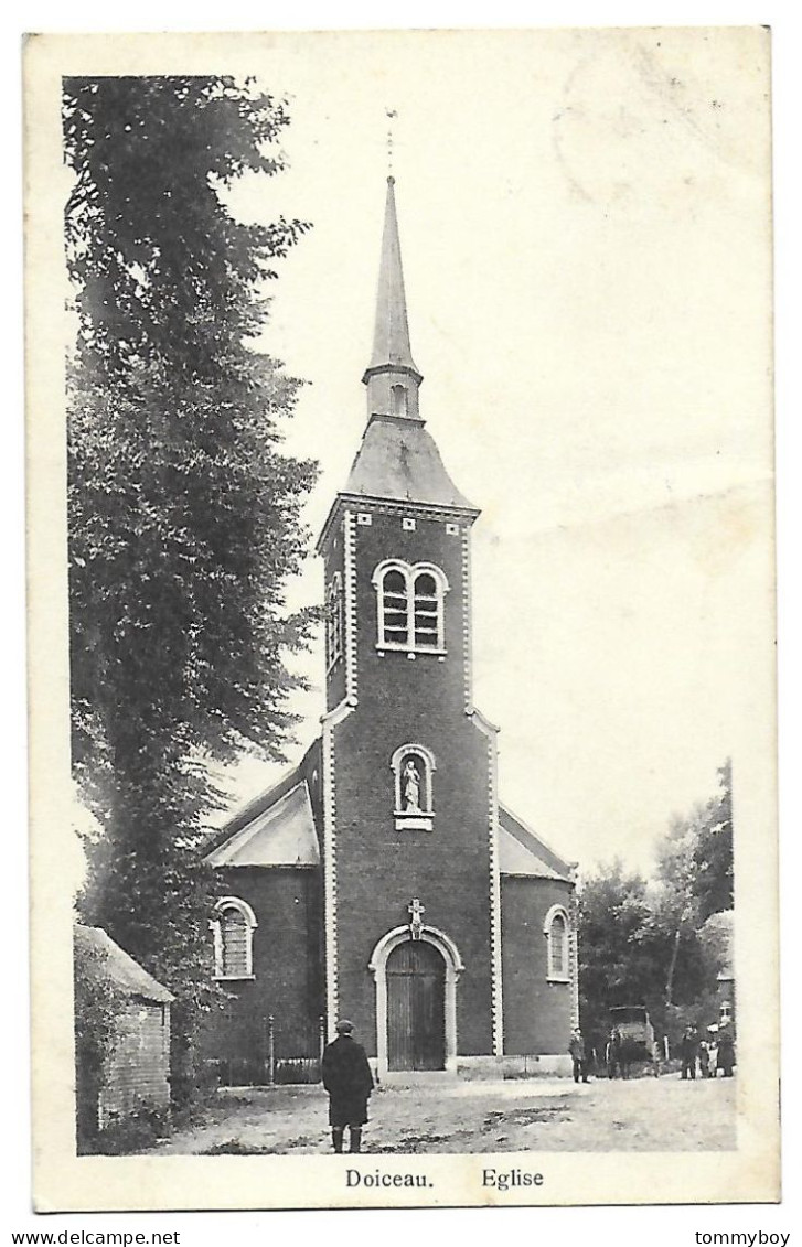 CPA Doiceau Eglise (pli Léger) - Grez-Doiceau