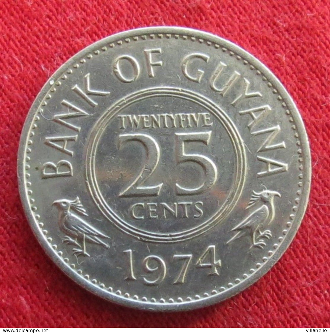 Guyana 25 Cents 1974 KM# 34 Lt 25 *VT Guiana - Guyana