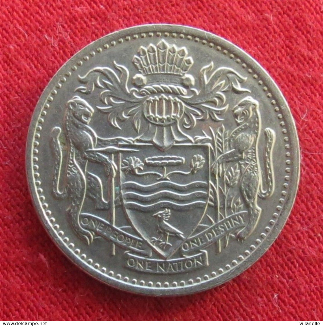 Guyana 25 Cents 1974 KM# 34 Lt 25 *VT Guiana - Guyana