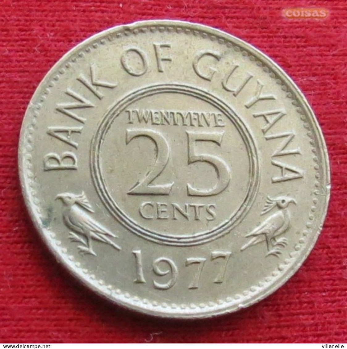 Guyana 25 Cents 1977 KM# 34 Lt 442 *V1T Guiana - Guyana