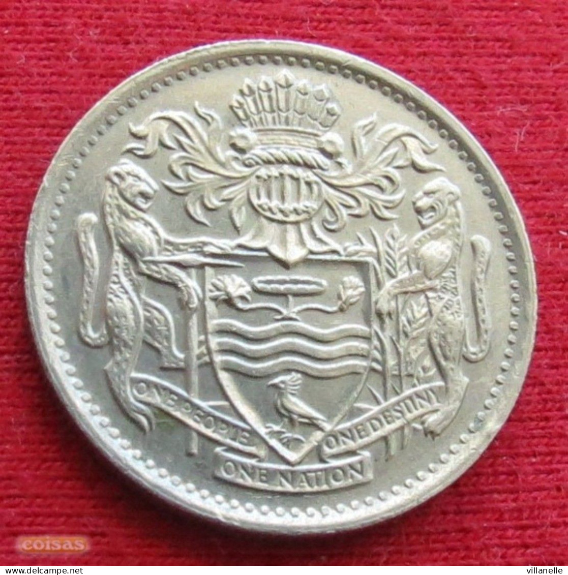 Guyana 25 Cents 1977 KM# 34 Lt 442 *V1T Guiana - Guyana