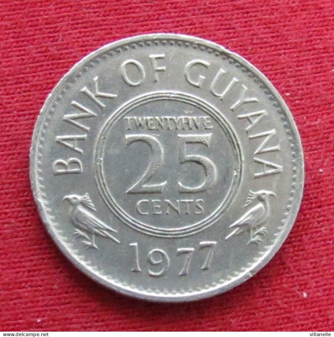 Guyana 25 Cents 1977 KM# 34 Lt 538 *V2T Guiana - Guyana