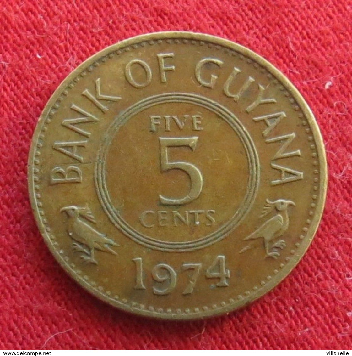 Guyana 5 Cents 1974 KM# 32 Lt 465 *V1T Guiana - Guyana