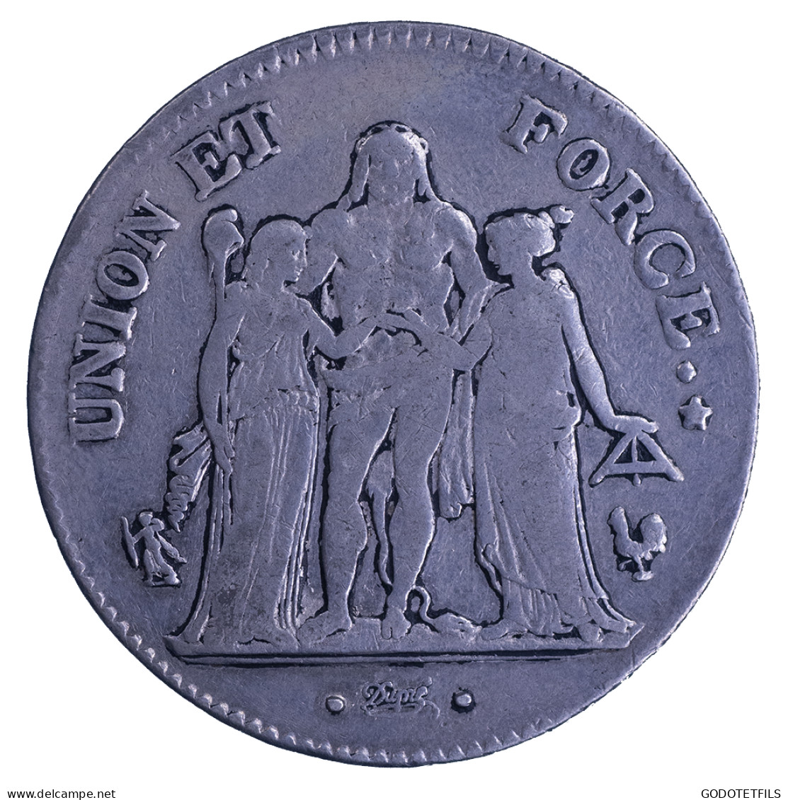 Consulat-Union Et Force 5 Francs An 11 (1803) Paris - 5 Francs