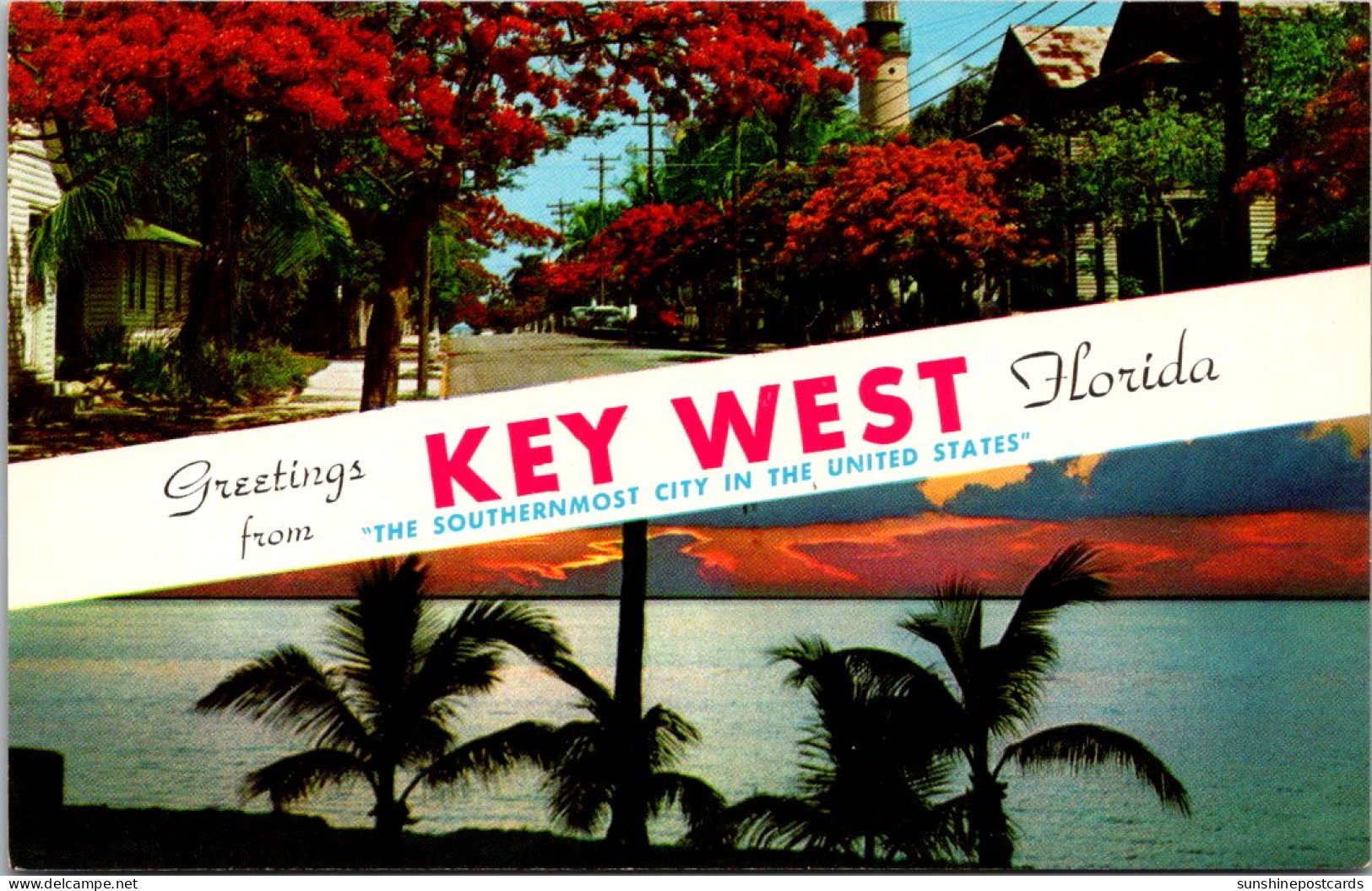 Florida Boca Raton Greetings From Key West Split View - Key West & The Keys