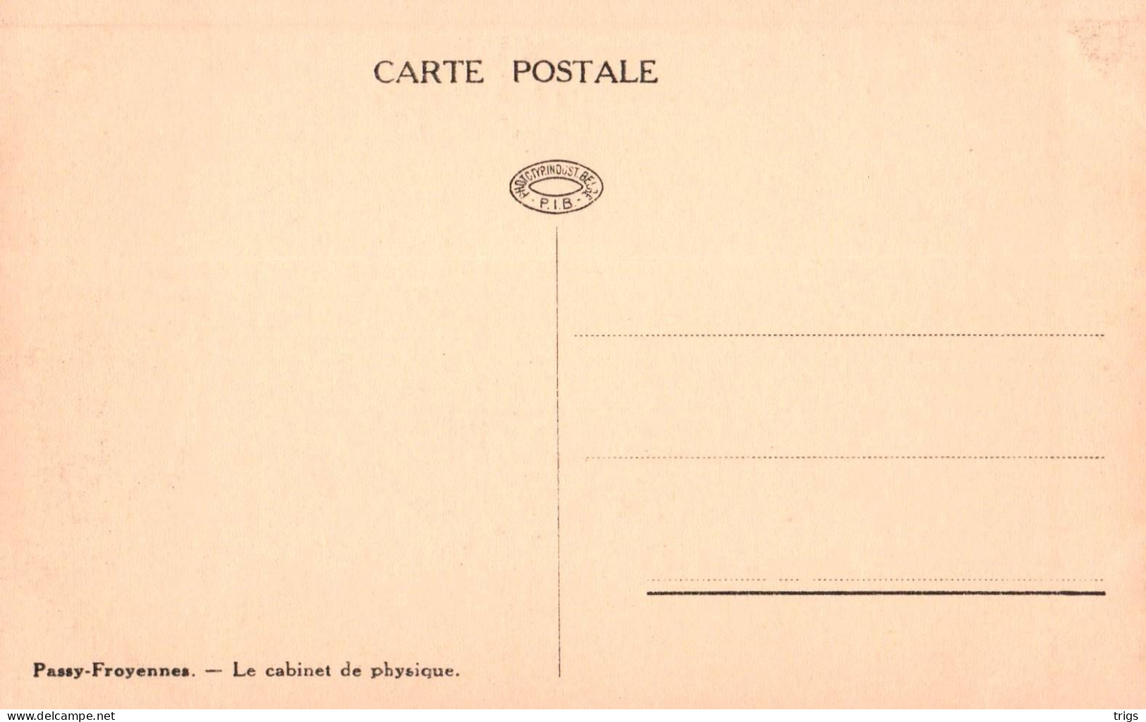 Passy Froyennes - Le Cabinet De Physique - Doornik