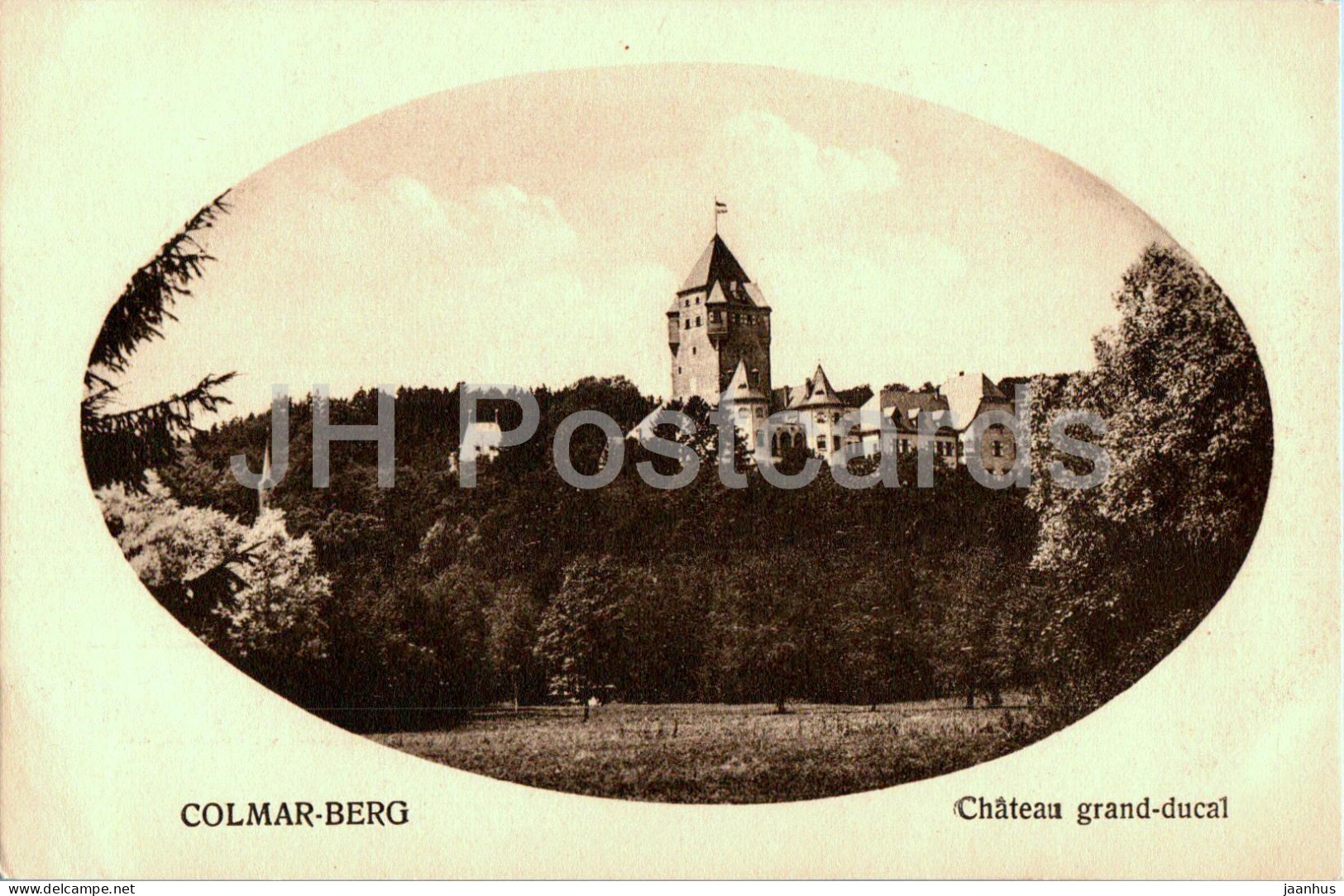 Colmar Berg - Chateau Grand Ducal - Castle - Old Postcard - 1934 - Luxembourg - Used - Colmar – Berg