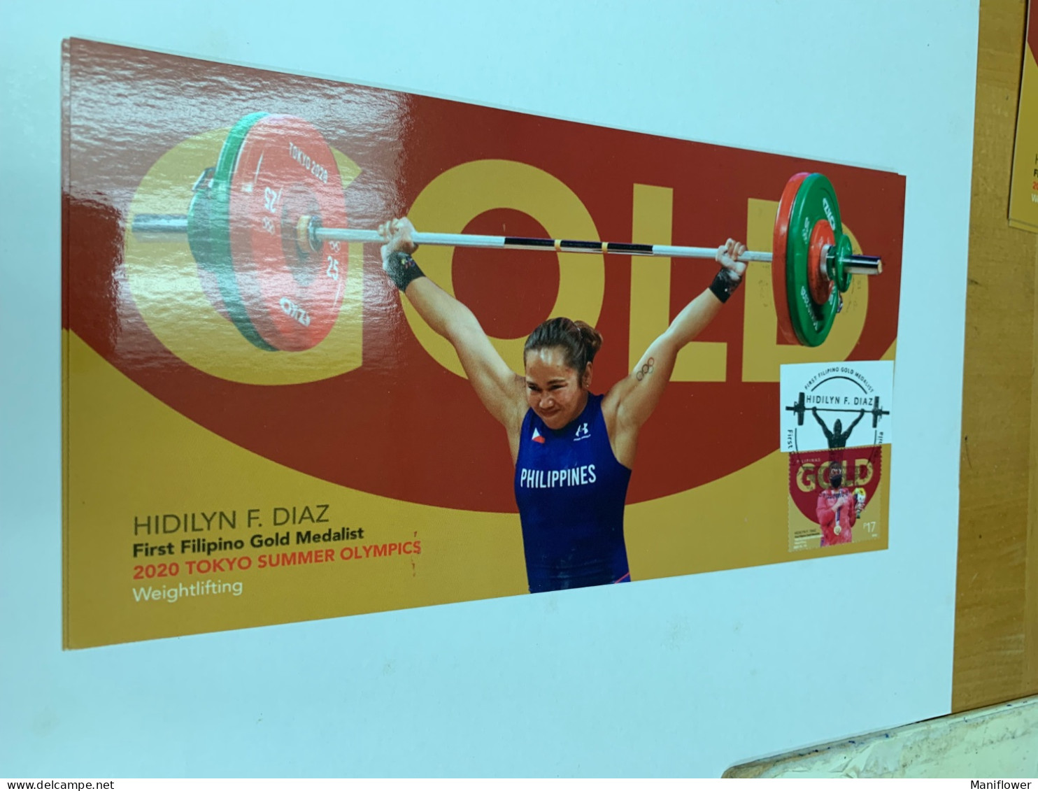 Philippines Stamp Postcard  Sports Weightlifting 2020 Tokyo Summer Olympic - Weightlifting