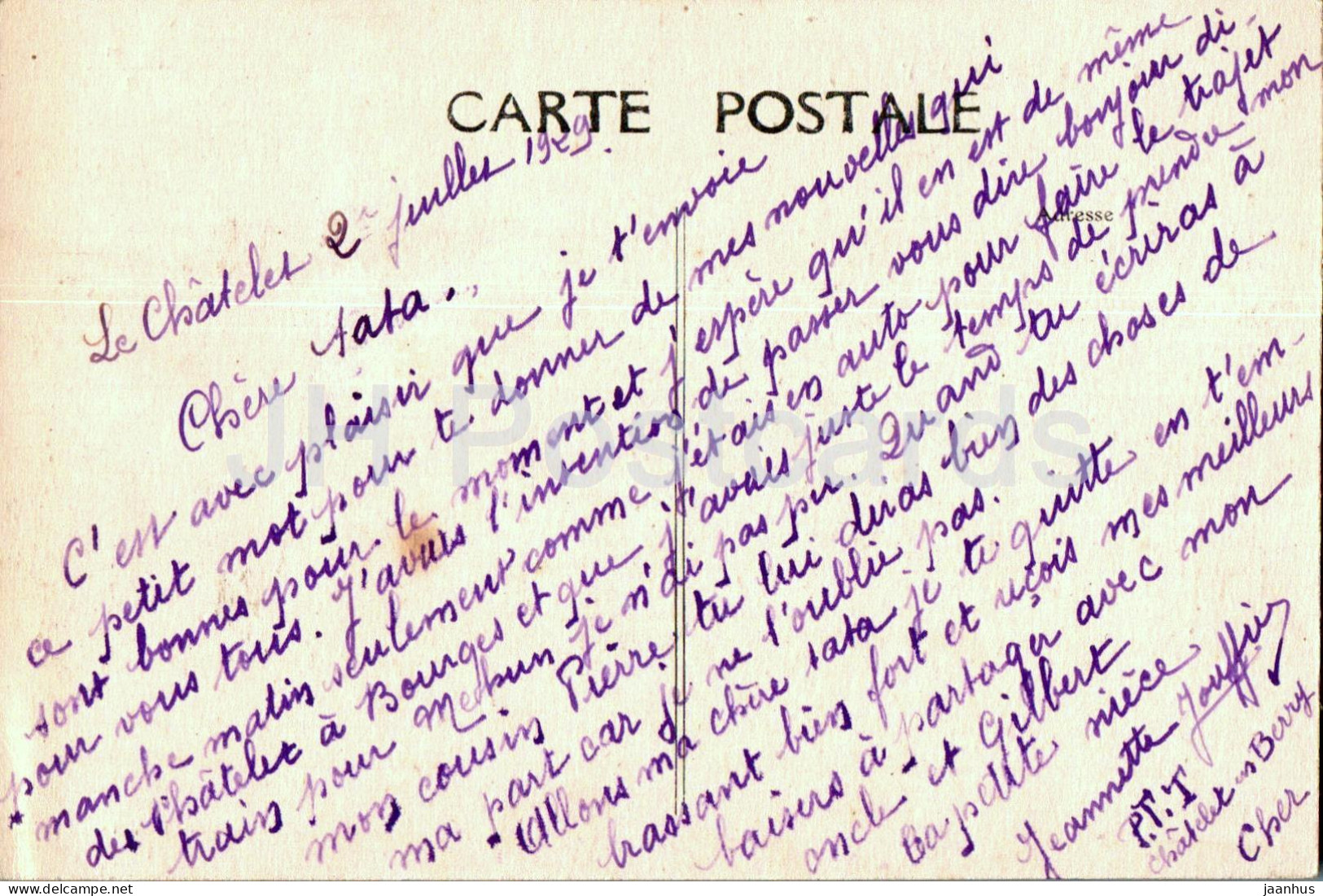 Le Chatelet - L'Eglise - Church - 105 - Old Postcard - 1929 - France - Used - Le Chatelet En Brie