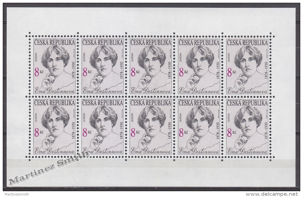 Czech Republic - Tcheque 1996 Yvert 112 Europa Cept. Famous Women, Ema Destinnova - Sheetlet  -  MNH - Neufs