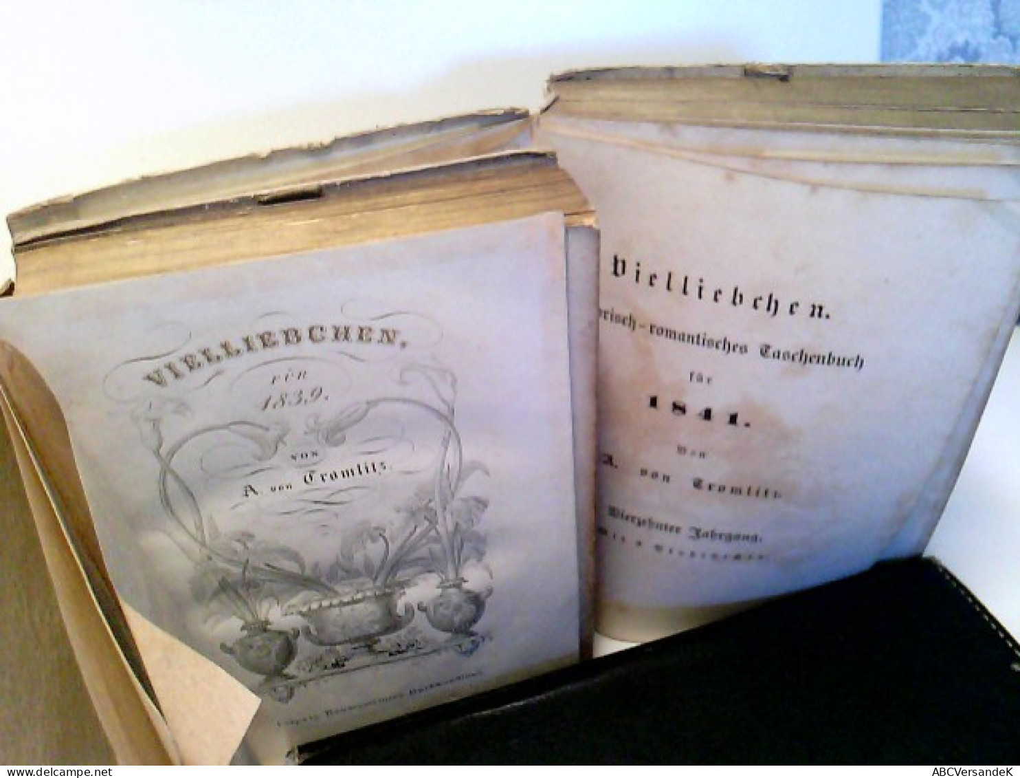 Konvolut: 2 Bände Vielliebchen. Historisch-romantisches Taschenbuch Für 1839 Und 1841 ( Beschädigt) - Duitse Auteurs