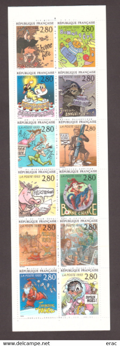 FRANCE - 1993 - Année Complète - N° 2785 à 2853 (sauf 2824) - Neufs ** - 65 Tp - 1990-1999