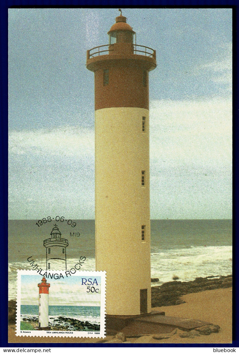 Ref 1618 -  1988 South Africa Maxi Card - Agulhas Bredasdorp Lighthouse - Lettres & Documents