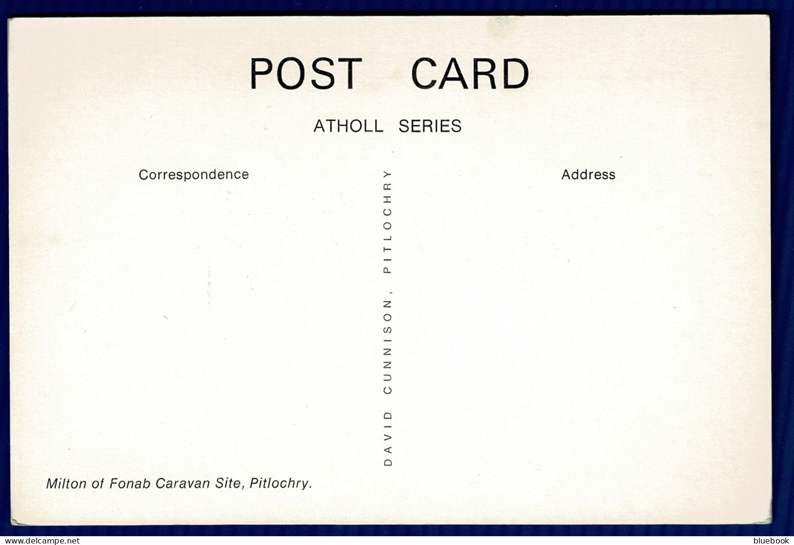 Ref 1618 -  Postcard - Milton Of Fonab Caravan Site Pitlochry - Perthshire Scotland - Perthshire