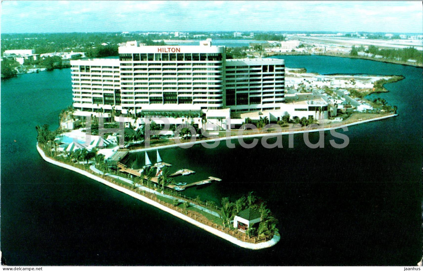 The Miami Airport Hilton And Marina - 7/84 - USA - Unused - Miami