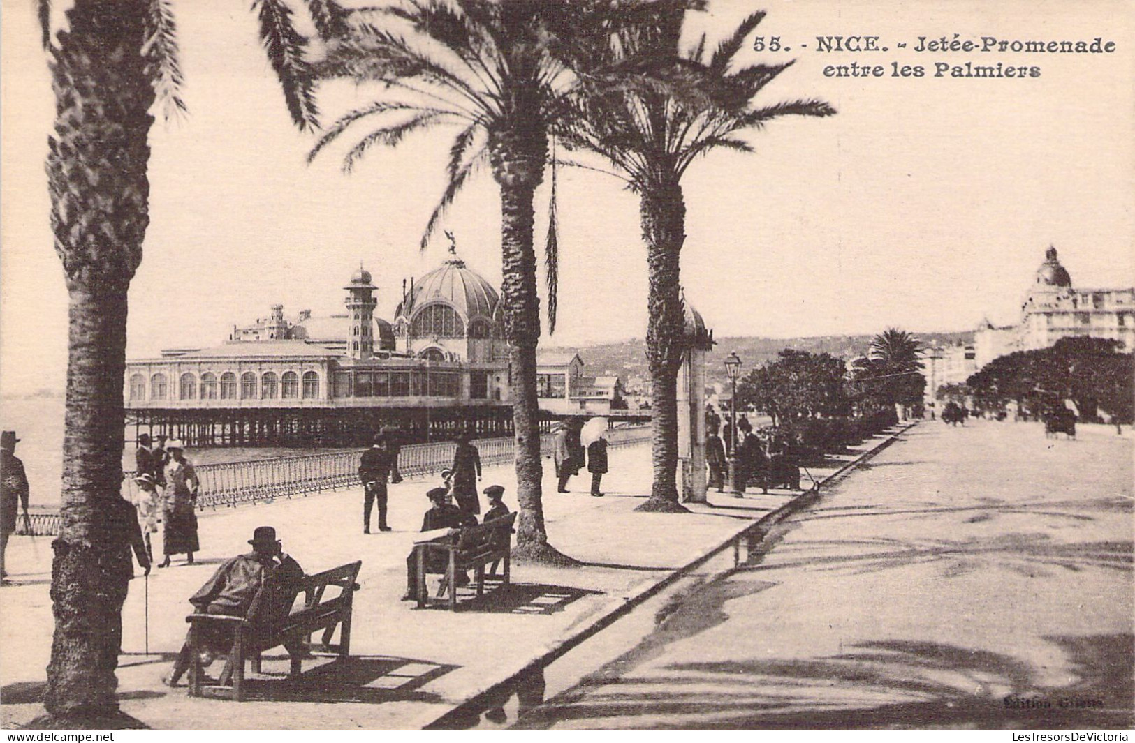 FRANCE - 06 - NICE - La Jetée Promenade Entre Les Palmiers - Carte Postale Ancienne - Sonstige & Ohne Zuordnung
