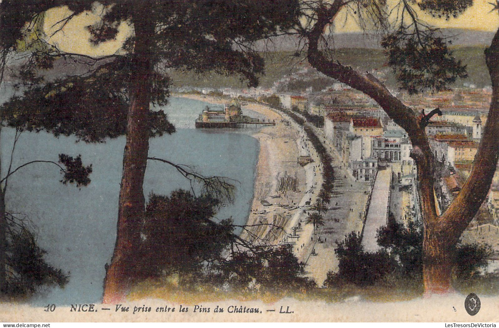 FRANCE - 06 - NICE - Vue Prise Entre Les Pins Du Château - Carte Postale Ancienne - Autres & Non Classés