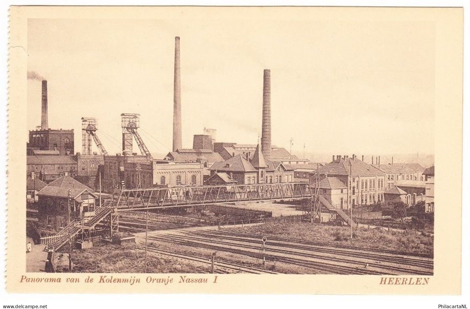 Heerlen - Panorama Van De Kolenmijn Oranje Nassau I - Scheurtje Linksboven - Heerlen