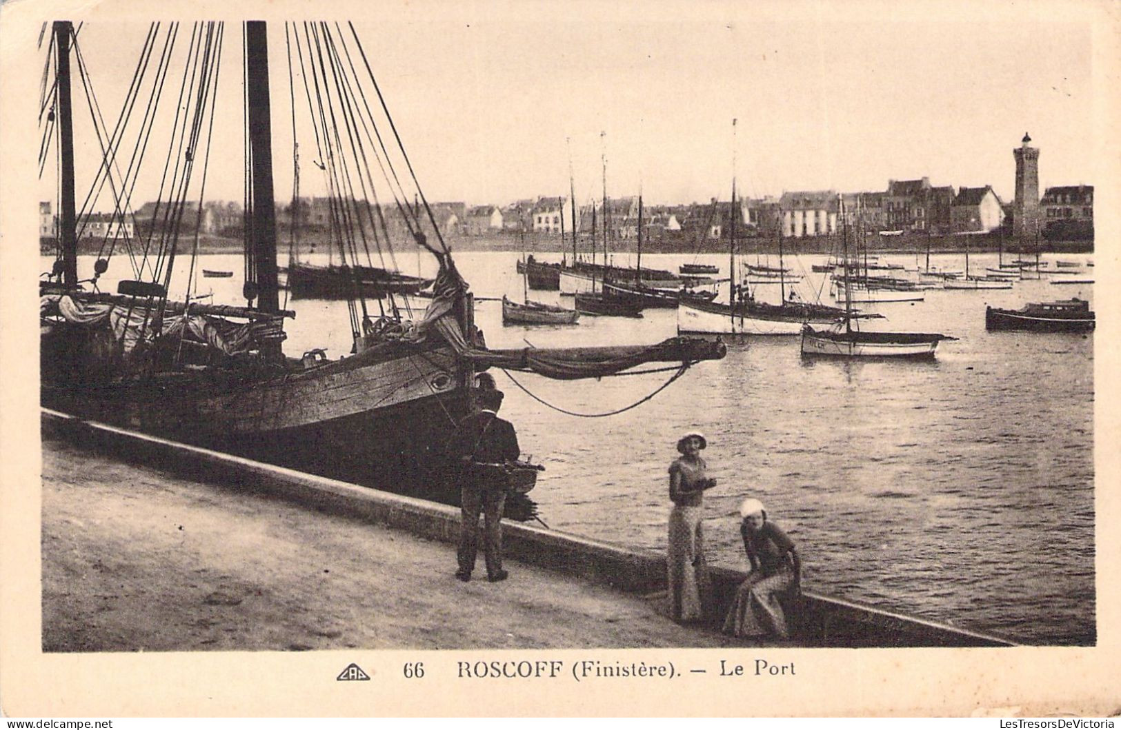 FRANCE - 29 - ROSCOFF - Le Port - Carte Postale Ancienne - Roscoff