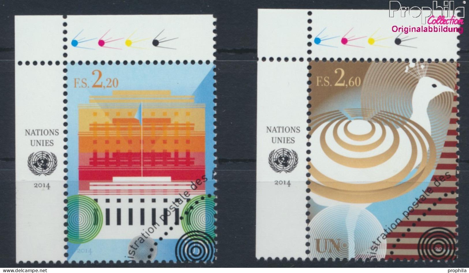 UNO - Genf 860-861 (kompl.Ausg.) Gestempelt 2014 UNO Gebäude (10073430 - Used Stamps