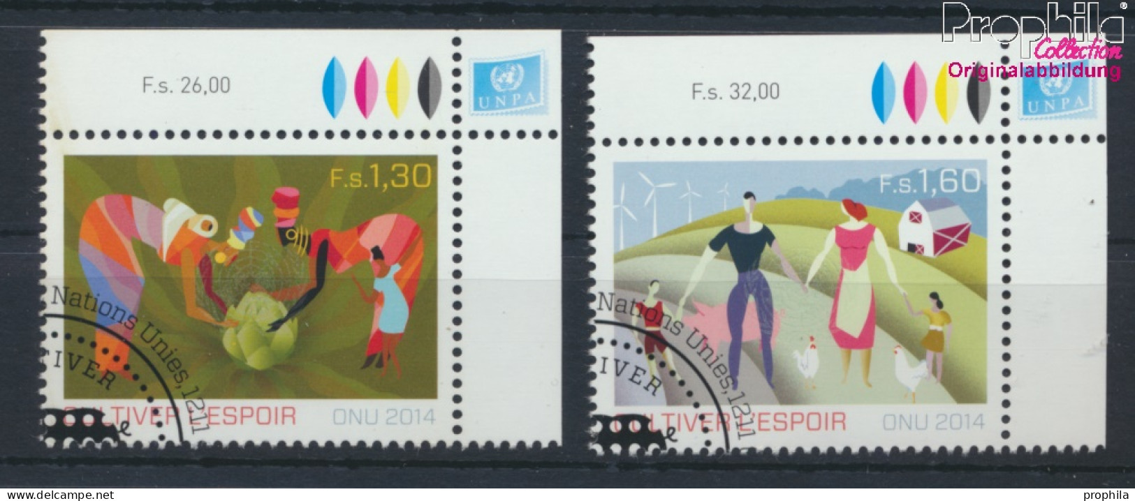 UNO - Genf 870-871 (kompl.Ausg.) Gestempelt 2014 Hoffnung Pflanzen (10073375 - Used Stamps