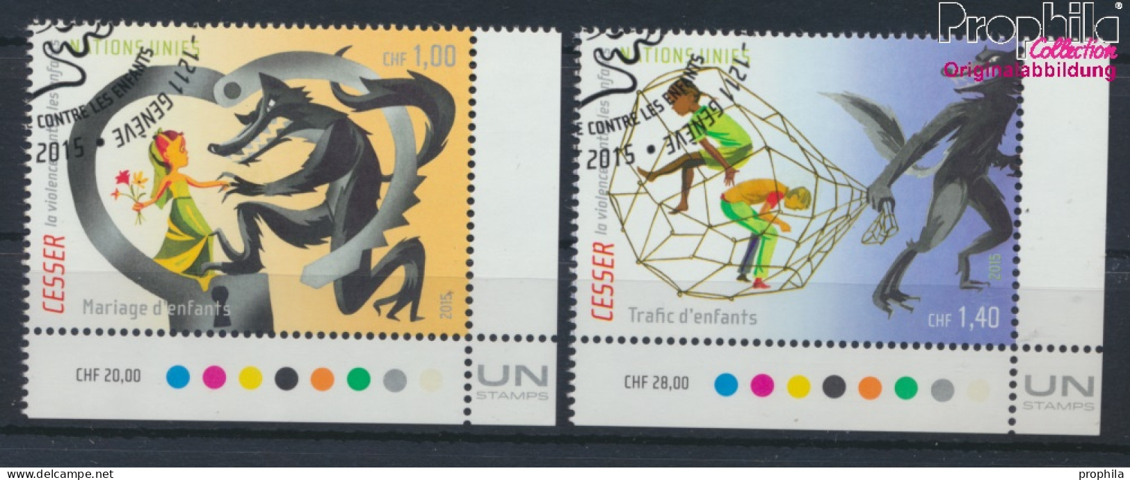 UNO - Genf 920-921 (kompl.Ausg.) Gestempelt 2015 Gegen Gewalt Gegen Kinder (10073328 - Used Stamps