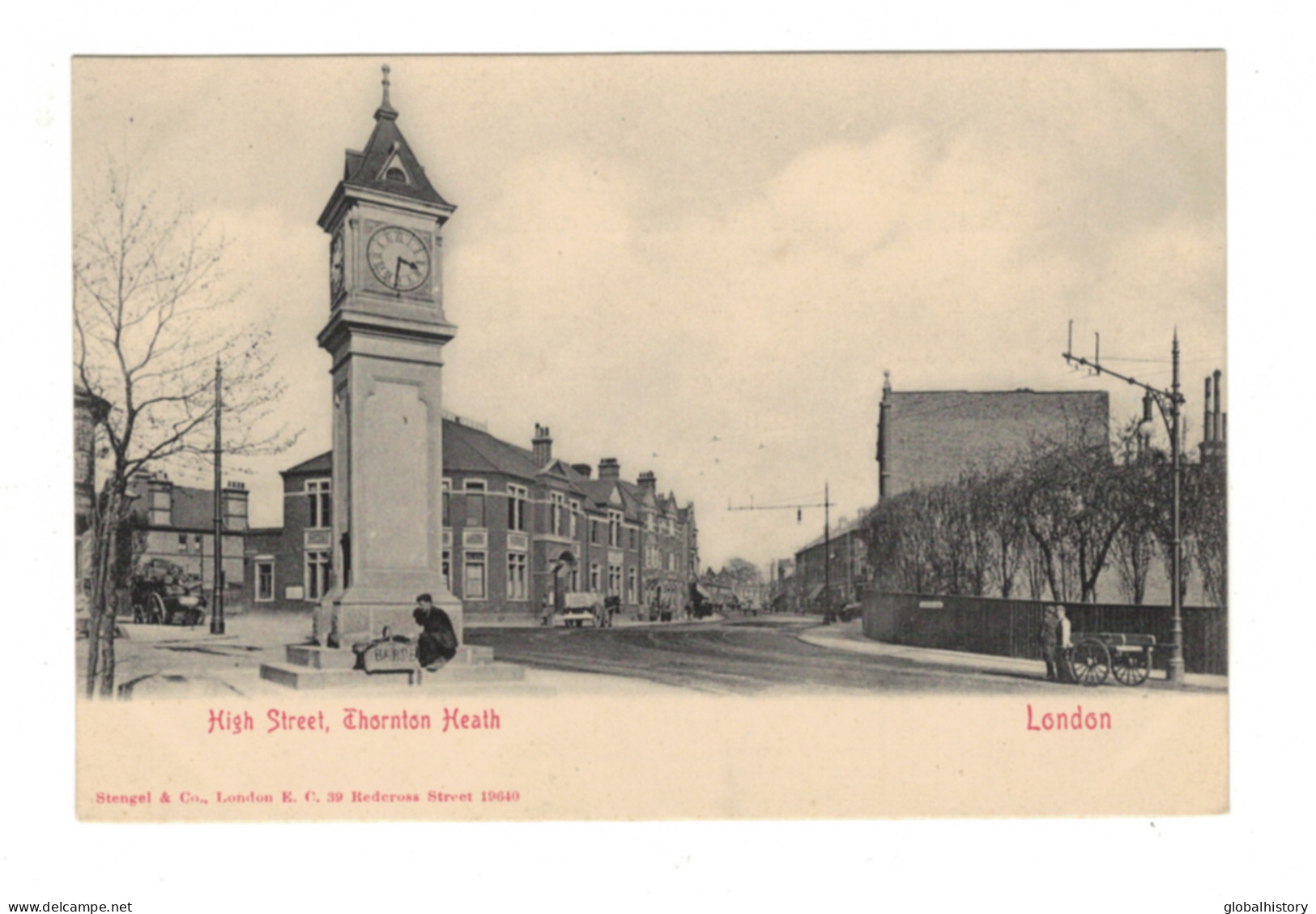 DH1490 - UK - LONDON - HIGH STREET - THORNTON HEATH - CLOCK - Autres & Non Classés