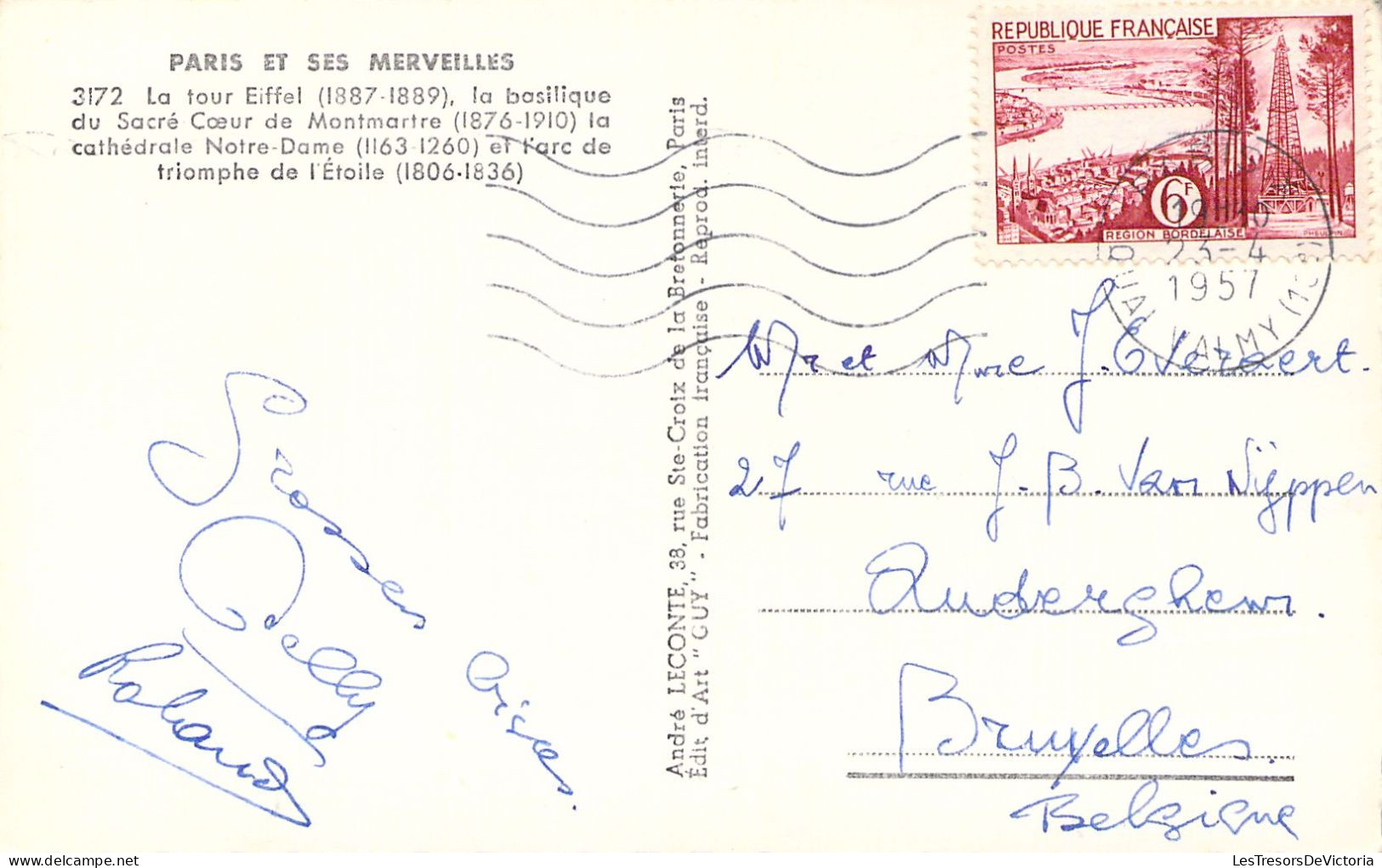 FRANCE - 75 - PARIS - Paris Et Ses Merveilles - Multivues - Carte Postale Ancienne - Autres & Non Classés