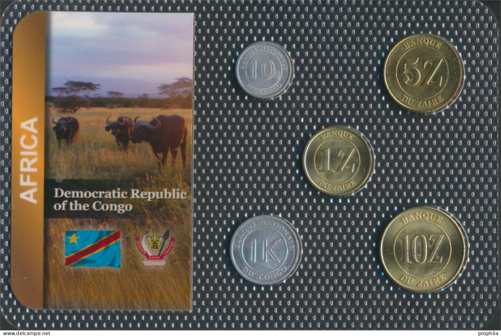 Kongo (Kinshasa) Stgl./unzirkuliert Kursmünzen Stgl./unzirkuliert Ab 1967 10 Sengi Bis 10 Zaires (10091390 - Congo (República Democrática 1964-70)