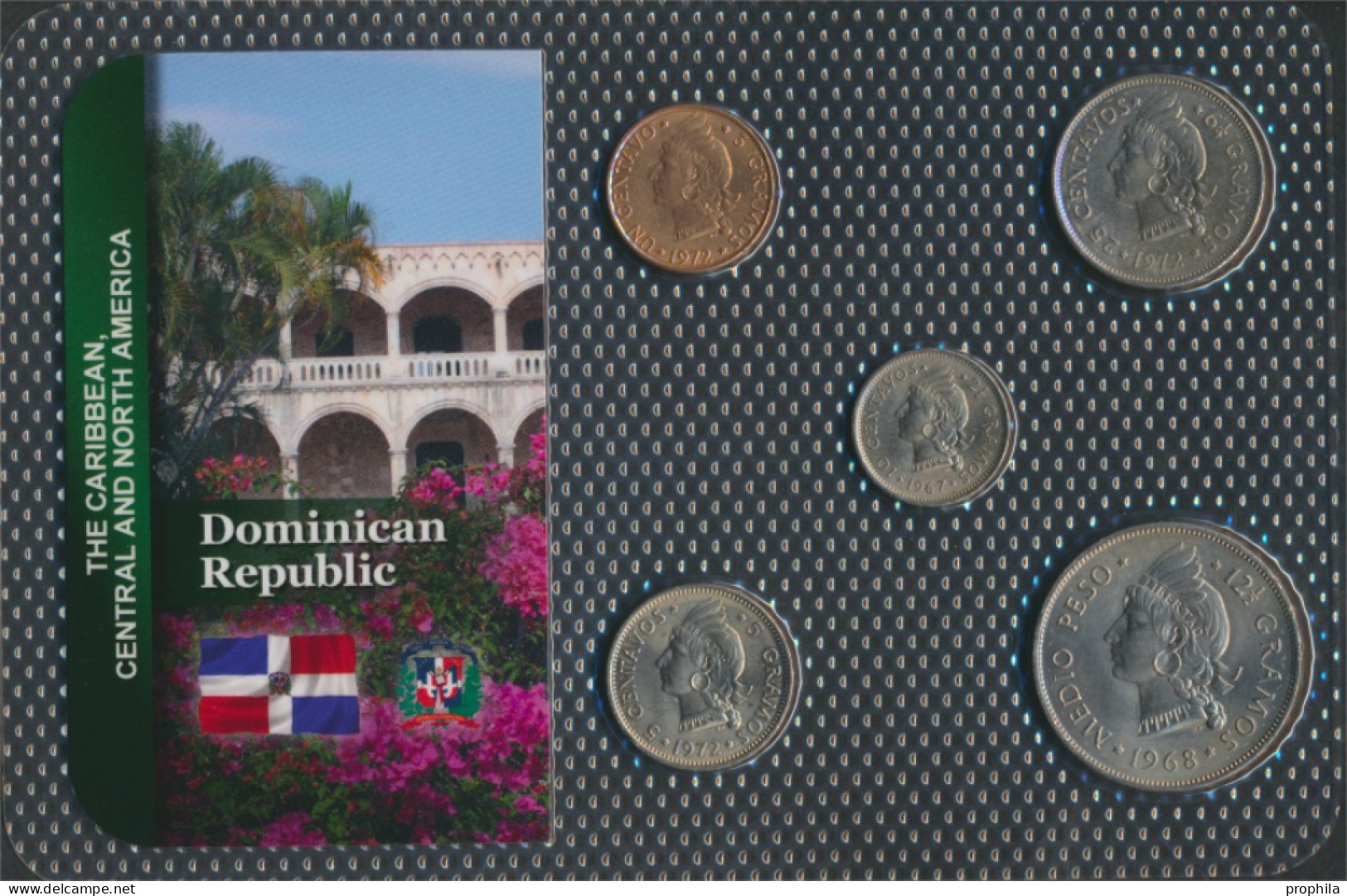 Dominikanische Republik Stgl./unzirkuliert Kursmünzen Stgl./unzirkuliert Ab 1937 1 Centavo Bis 1/2 Peso (10091371 - Dominicana