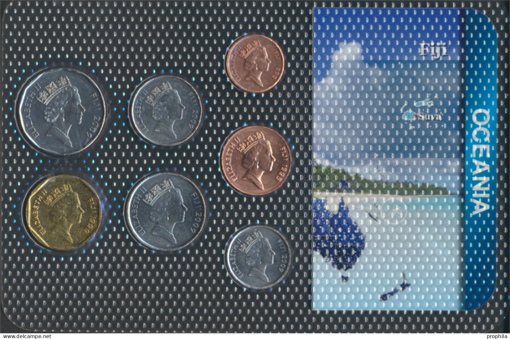 Fidschi-Inseln Stgl./unzirkuliert Kursmünzen Stgl./unzirkuliert Ab 1990 1 Cent Bis 1 Dollar (10091502 - Fidschi