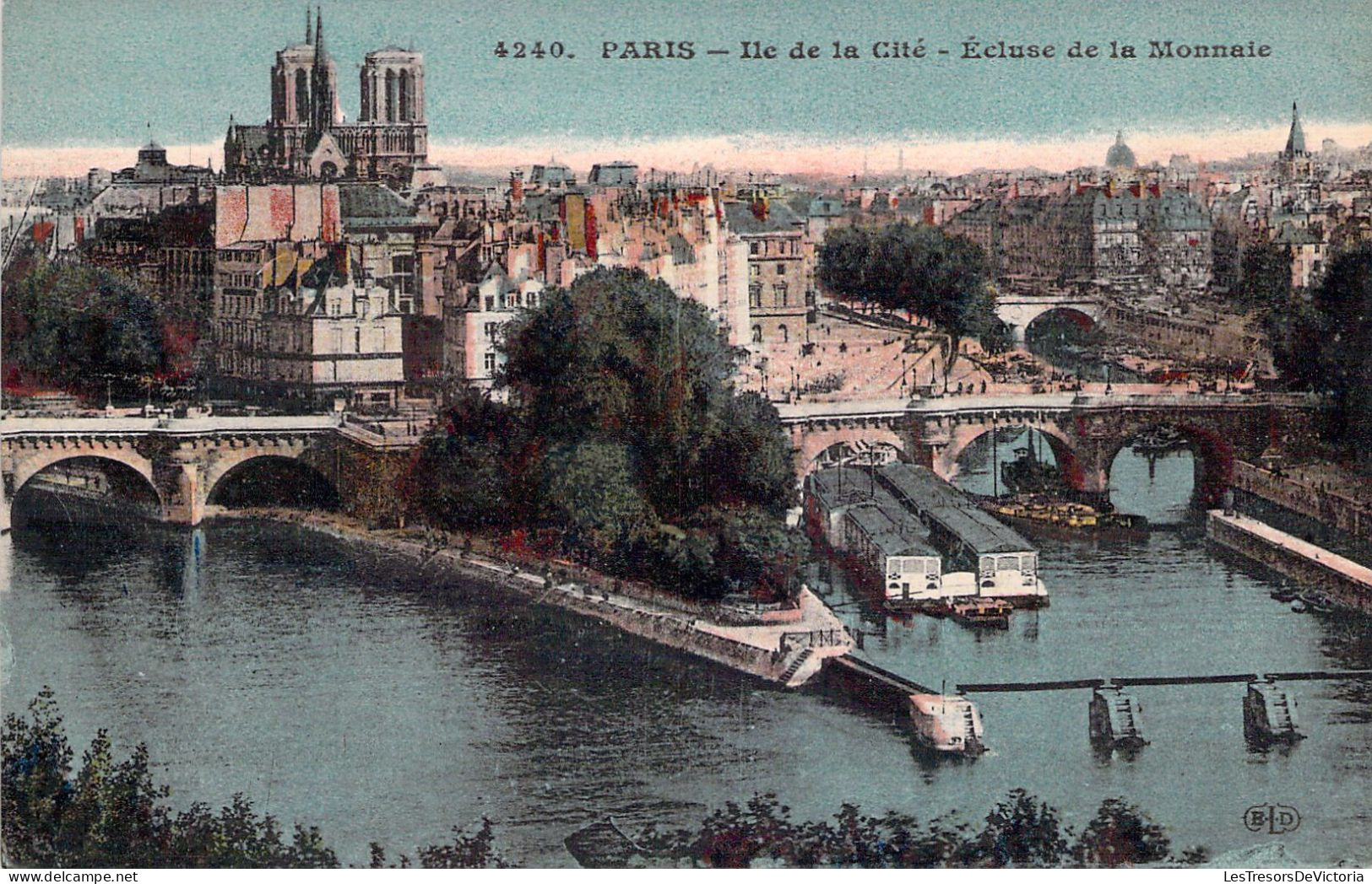 FRANCE - 75 - PARIS - Ile De La Cité - Ecluse De La Monnaie - Carte Postale Ancienne - Autres & Non Classés