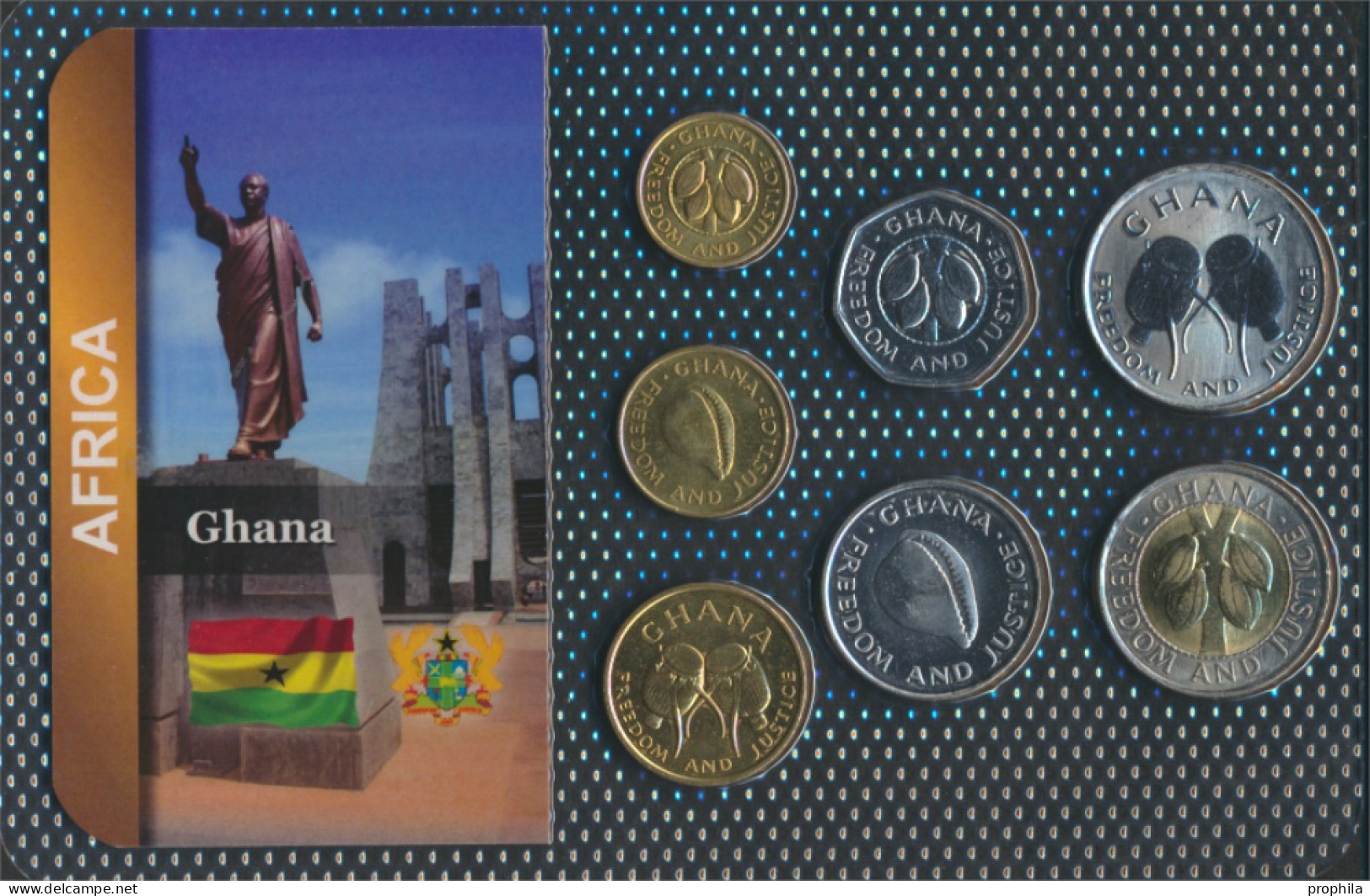 Ghana Stgl./unzirkuliert Kursmünzen Stgl./unzirkuliert Ab 1984 50 Pesewas Bis 100 Cedis (10091454 - Ghana