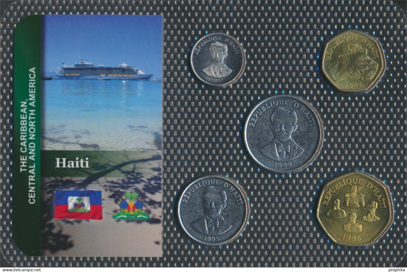Haiti Stgl./unzirkuliert Kursmünzen Stgl./unzirkuliert Ab 1986 5 Cents Bis 5 Gourdes (10091611 - Haïti