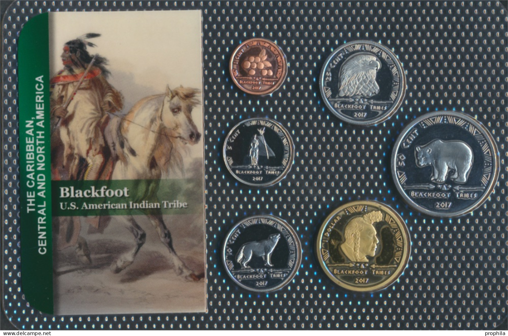 USA 2017 Stgl./unzirkuliert Kursmünzen 2017 1 Cent Bis 1 Dollar Blackfoot (10092431 - Mint Sets