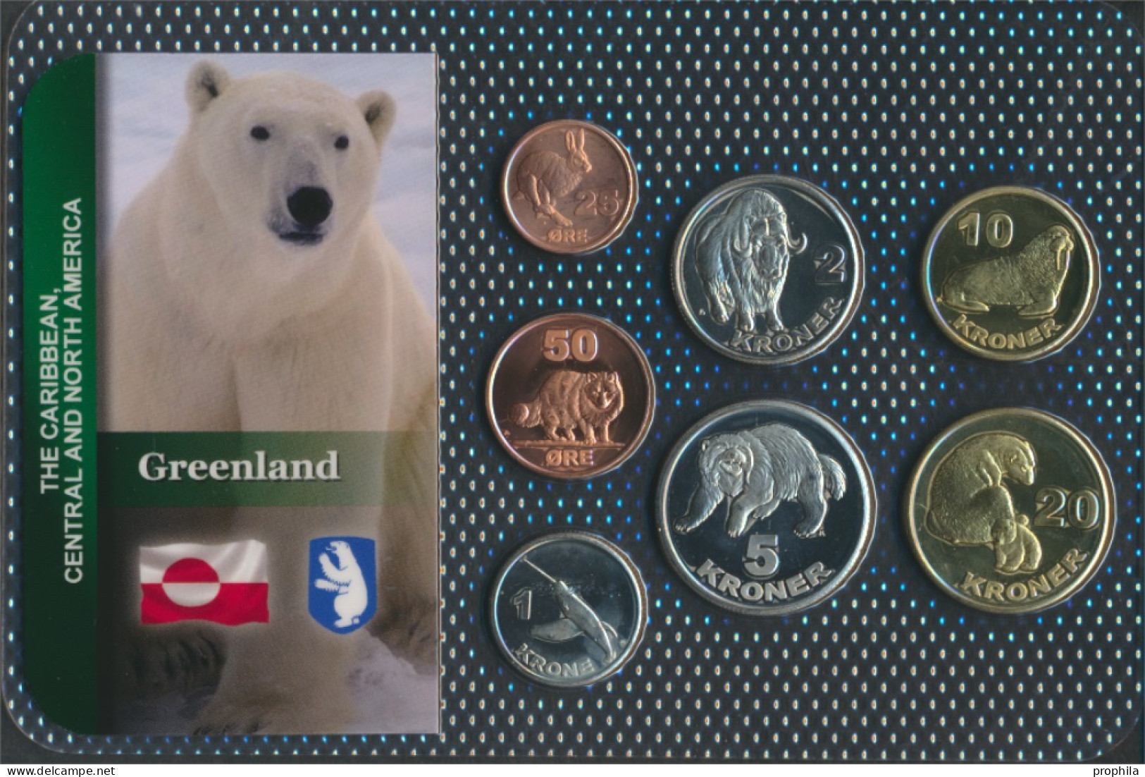 Dänemark - Grönland 2010 Stgl./unzirkuliert Kursmünzen 2010 25 Öre Bis 20 Kroner (10091624 - Greenland