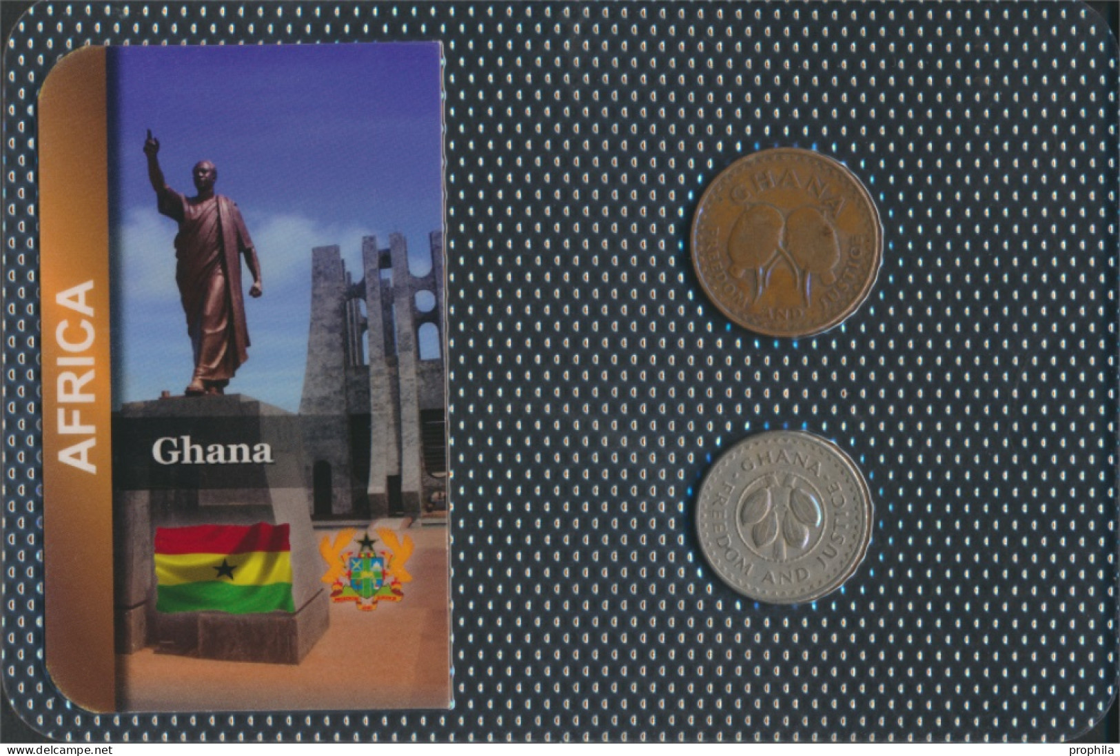 Ghana Sehr Schön Kursmünzen Sehr Schön Ab 1967 1 Pesewas Bis 10 Pesewas (10092178 - Ghana