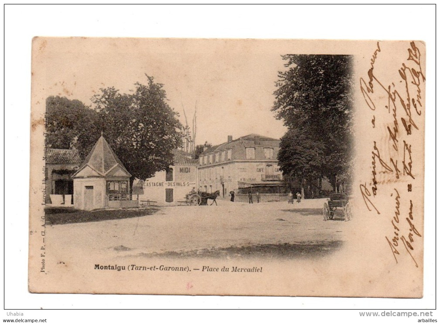 Montaigu. Place Du Mercadiel. - Montaigu De Quercy